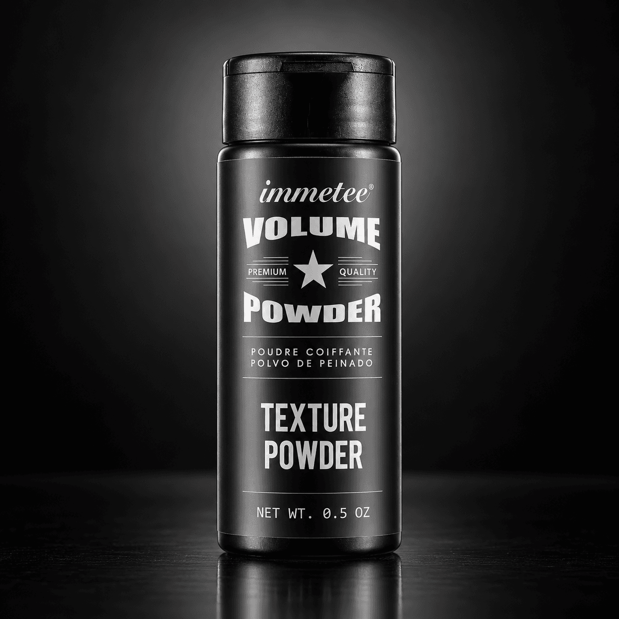 immetee bottle with sculpted studio lighting